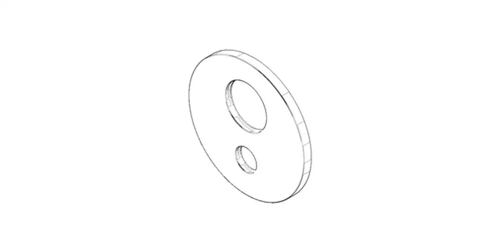 DORNBRACHT Rosette ERSATZTEILE 091102068 D. 150 x 10 mm Weiß matt, 091102068-10 Galeriebild 1